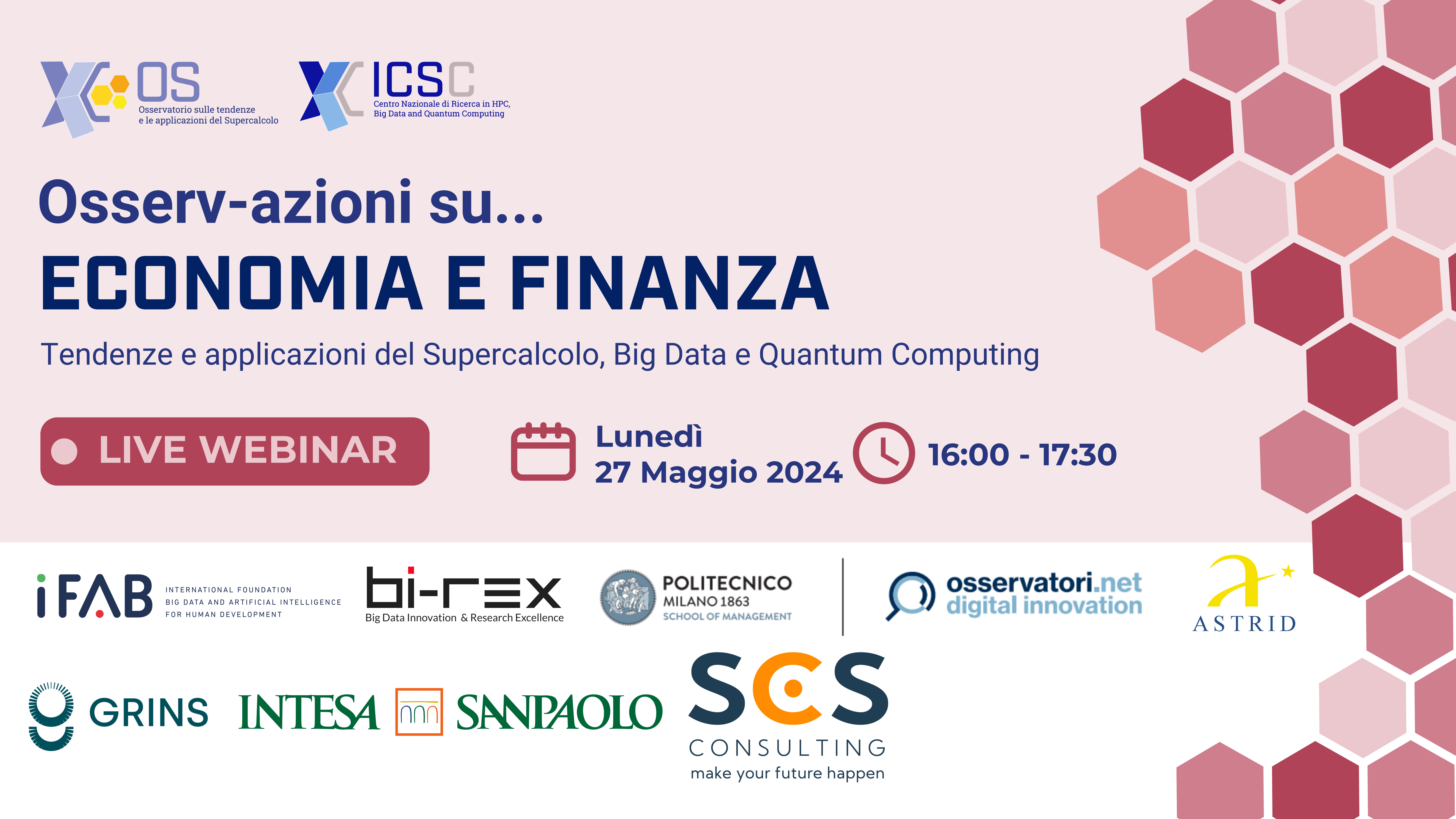 Live webinar su economia e finanza